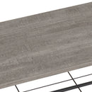 Meerveil Coat Rack, Antique / Warm Grey Wood Grain Color, Basic Type, with Shoe Storage Bench