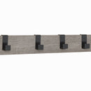 Meerveil Coat Rack, Antique / Warm Grey Wood Grain Color, Basic Type, with Shoe Storage Bench