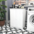 Meerveil Simple High Bathroom Cabinet, White Color, 2 Doors