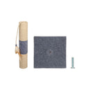 Meerveil Mini Cat Scratching Tree, Dark Grey Color, Has Cat Toy with Feathers