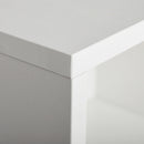 Meerveil Modern Storage Cabinet, White Color, Single Raw and Multilayer