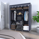 Meerveil Non-woven Fabric Foldable Wardrobe, Frame Structure
