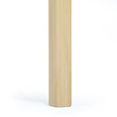 Meerveil Dining Table and Chairs Set, White&Blue/Natural Wood Color, Classic Style, Solid Pine Wood