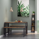 Meerveil Retro Industrial Dining Table Set