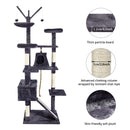 Meerveil Cat Scratching Tree, Light/Dark Grey/Beige Color, Large Size, Seven Levels of Different Heights