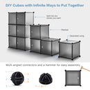 Meerveil Bedroom PP Storage Wardrobe, 12 /20 Cubes,Transparent