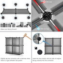 Meerveil Bedroom PP Storage Wardrobe, 12 /20 Cubes,Transparent