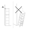 Meerveil Simple Bathroom Cabinet, White Color, The Upper Open Space, 2 Drawers