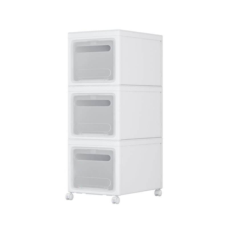 Meerveil Storage Box, Removable Cabinet, White