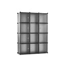 Meerveil Bedroom PP Storage Wardrobe, 12 /20 Cubes,Transparent