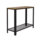Meerveil Retro Industrial Console Table, with Non-slip Adjusted Feet