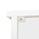 Meerveil Simple Bathroom Cabinet, White Color, Single Door and 4 Drawers