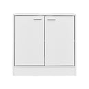 Meerveil Bathroom Under Sink Cabinet, White Color, Storage Unit with 2 Doors