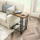 Meerveil Retro Industrial Sofa & Bed Side End Table, with Non-Slip Adjusted Feet