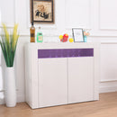 Meerveil LED Sideboard Cabinet, White Color, With Storage Cupboard Unit and 2 Doors