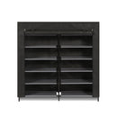 Meerveil Non-woven Fabric Foldable Shoe Rack, Two-bank