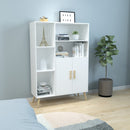 Meerveil Modern Storage Cabinet, White Color, Adjustable Partitions