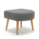 Meerveil Modern Armchair Set with Dual Purpose, Dark Grey Color, Equipped with Footstool