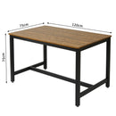Meerveil Retro Industrial Dining Table Set