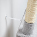 Meerveil Cat Scratching Tree, Light/ Dark Grey/Beige Color, Large Size, with Ladders and Looking Platforms