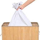 Meerveil Laundry Basket, Bamboo Material