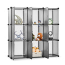 Meerveil Bedroom PP Storage Wardrobe, 12 /20 Cubes,Transparent