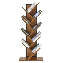 Meerveil Bookcase, Standing Shelf, Tree Shaped Storage Rack 9 Tier for CDs