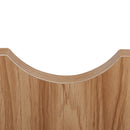 Meerveil Modern Storage Cabinet, White and Oak Color Matching, 2 Doors and Single Drawer