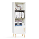 Meerveil Modern Storage Cabinet, White Color, Single Raw and Multilayer