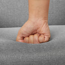 Meerveil Modern Armchair Set with Dual Purpose, Dark Grey Color, Equipped with Footstool