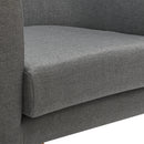 Meerveil Modern Armchair Set with Dual Purpose, Dark Grey Color, Equipped with Footstool