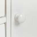 Meerveil Simple Bathroom Cabinet, White Color, Single Door and 4 Drawers