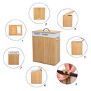 Meerveil Laundry Basket, Bamboo Material