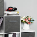 Meerveil 6 Cubes Bookcase, White Color, Trapezoid Storage Unit