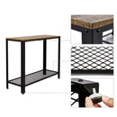 Meerveil Retro Industrial Console Table, with Non-slip Adjusted Feet