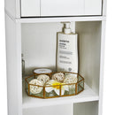 Meerveil  Bathroom Cabinet, White Color, Tall and Slim, Providing a Mirror