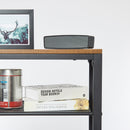 Meerveil Retro Industrial Shoe Rack, Five-layer Design, Black Painted Iron