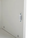 Meerveil Modern Storage Cabinet, White Color, Single Raw and Multilayer