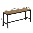 Meerveil Retro Industrial Dining Table Set