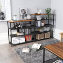 Meerveil Retro Industrial Shoe Rack, Four-layer Design, Balck Painted Iron