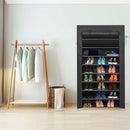 Meerveil Non-woven Fabric Foldable Shoe Rack,  Single Raw and Multi-layer