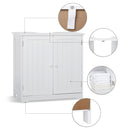 Meerveil Simple Bathroom Cabinet, White Color, 2 Doors