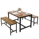 Meerveil Retro Industrial Dining Table Set