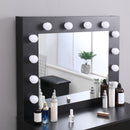 Meerveil Black Dressing Table  with LED Lights