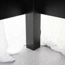 Meerveil Black L-shaped Computer Corner Desk, with 2 Storage Shelves