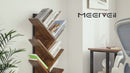 Meerveil Bookcase, Standing Shelf, Tree Shaped Storage Rack 9 Tier for CDs