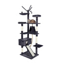 Meerveil Cat Scratching Tree, Light/Dark Grey/Beige Color, Large Size, Seven Levels of Different Heights